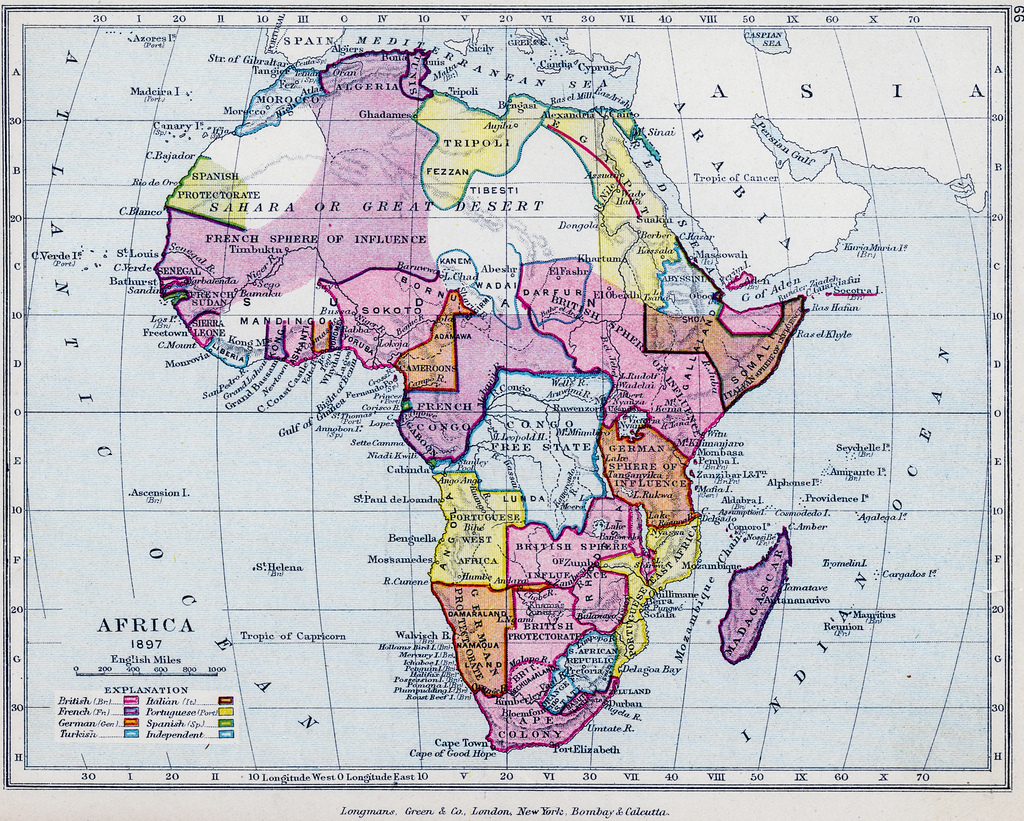 map of colonial africa